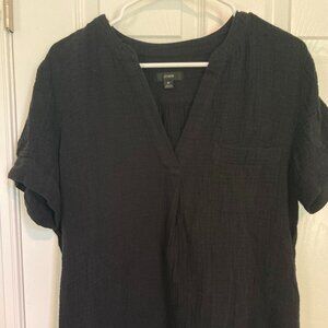 Black J Crew Gauze pop over (M)